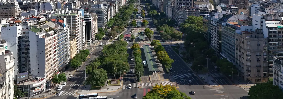 A grand avenue in Buenos Aires
