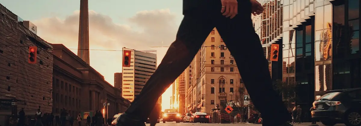Downtown Toronto at golden hour