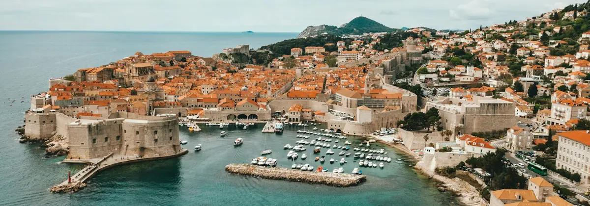 Dubrovnik's old town and harbour