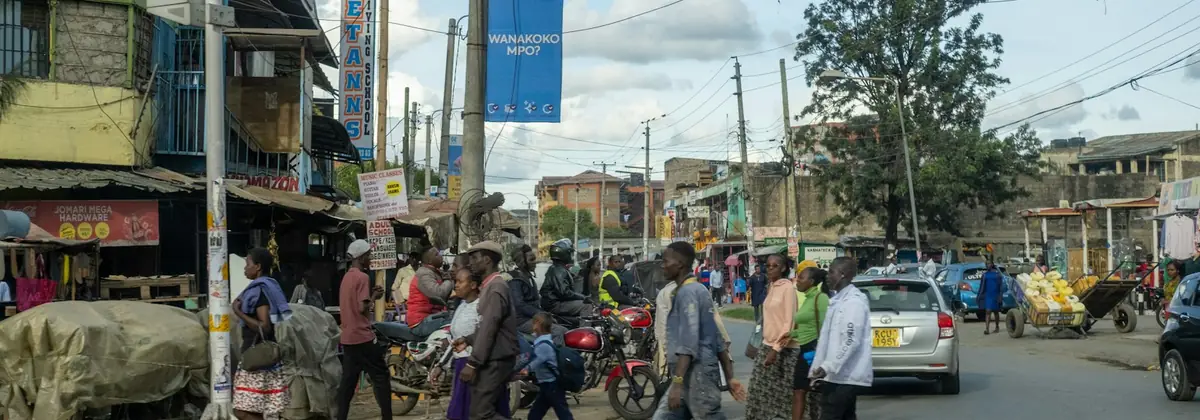 Everyday life on a Nairobi street