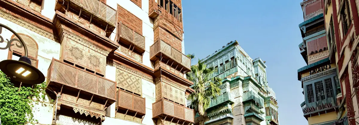 The traditional buildings of Jeddah's Al-Balad