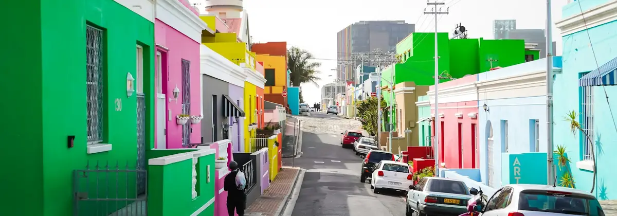 The colourful houses of Cape Town's Bo-Kaap